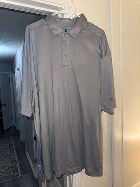 Men's Light Gray Performance Polo Shirt